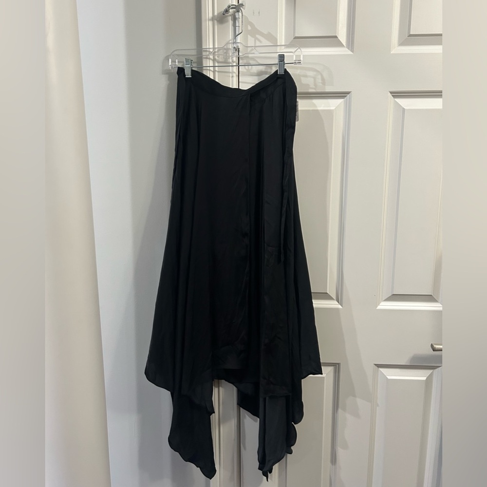 NWT Free People Natalie Wrap Maxi Skirt Black Size XS Z186 - Picture 3 of 4